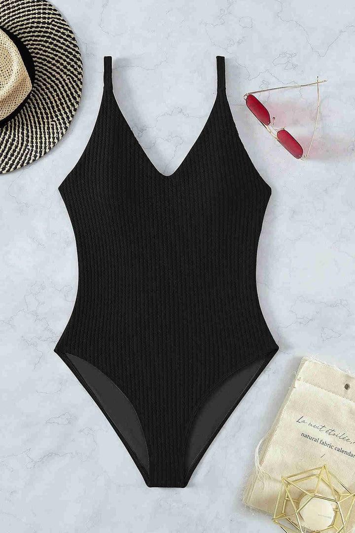 ملابس سباحة IGR Women Angels Special Fabric Cross Back Decollete Monokini باللون الأسود - Longview