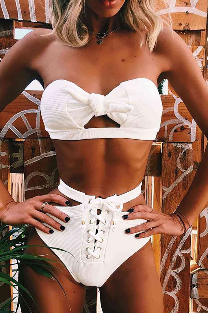 IGR Women Angels Special Design Bikini Set White - Tecoanapa