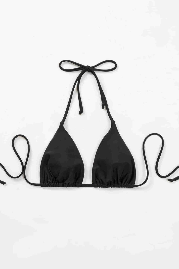 IGR Women Angels Black Triangle Bikini Top Tied from the Black Neck - Hofheim