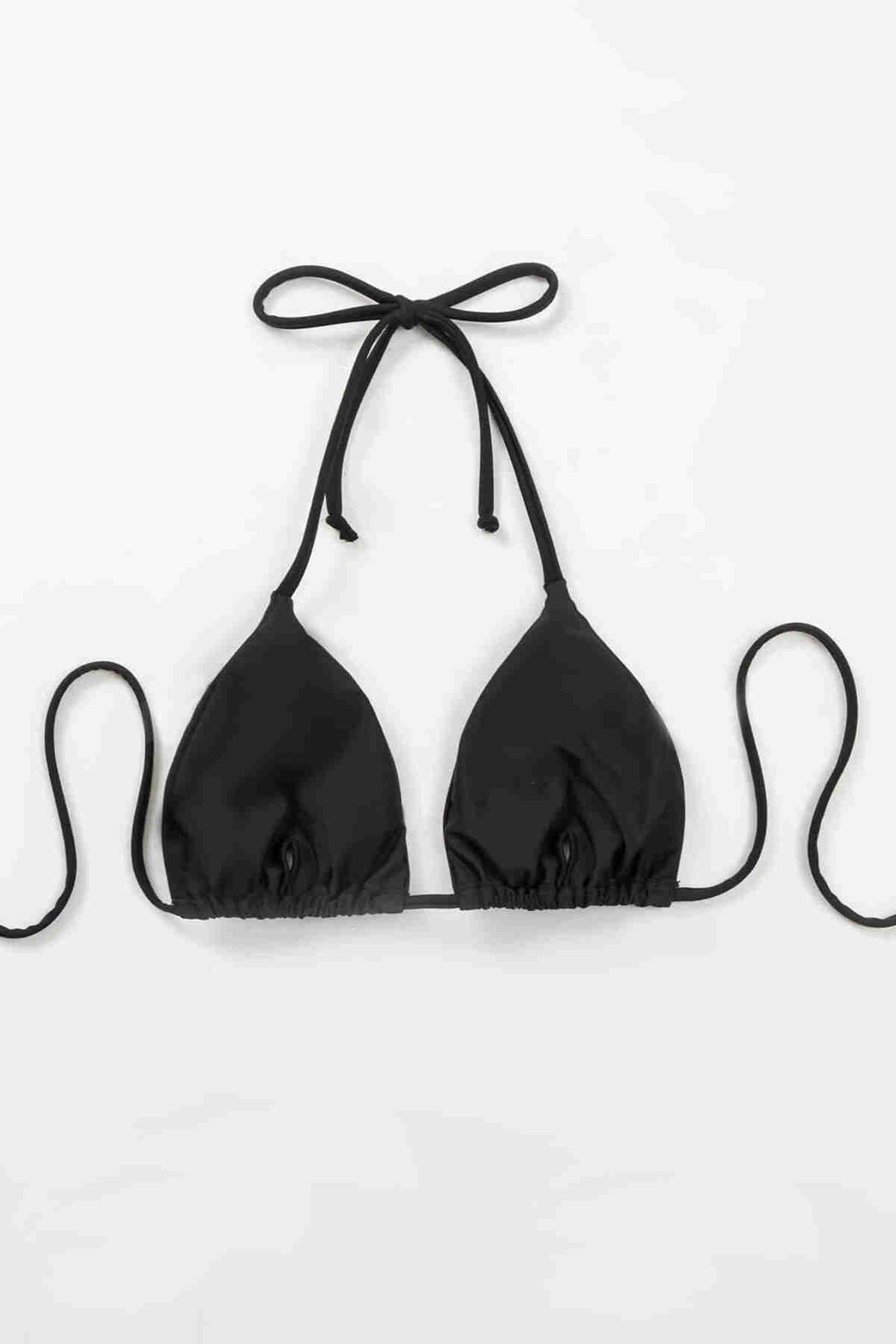 IGR Women Angels Black Triangle Bikini Top Tied from the Black Neck - Hofheim