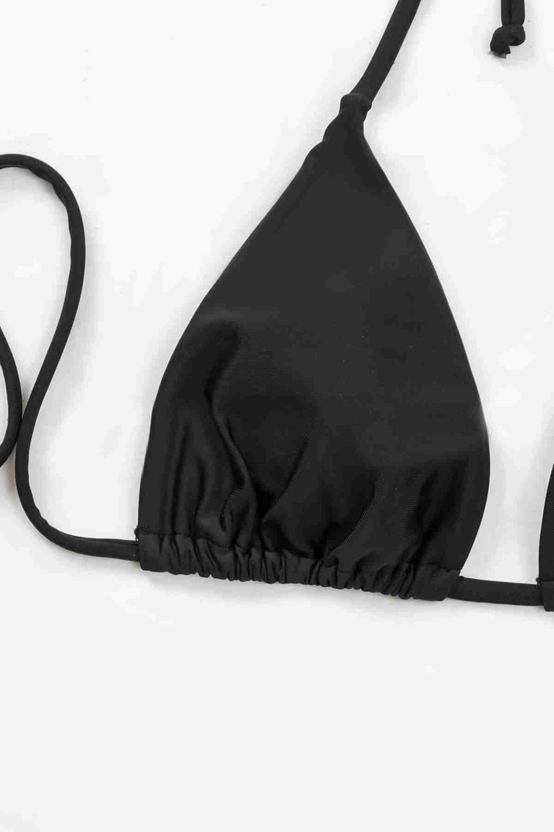 IGR Women Angels Black Triangle Bikini Top Tied from the Black Neck - Hofheim