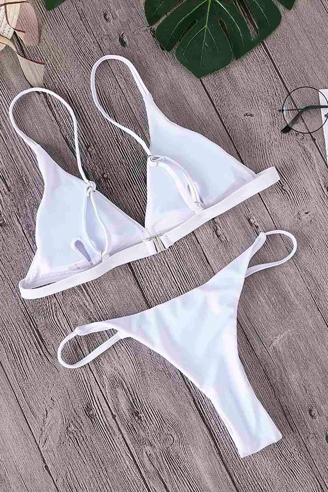 IGR Women Angels Triangle Bikini Top White - Montesilvano