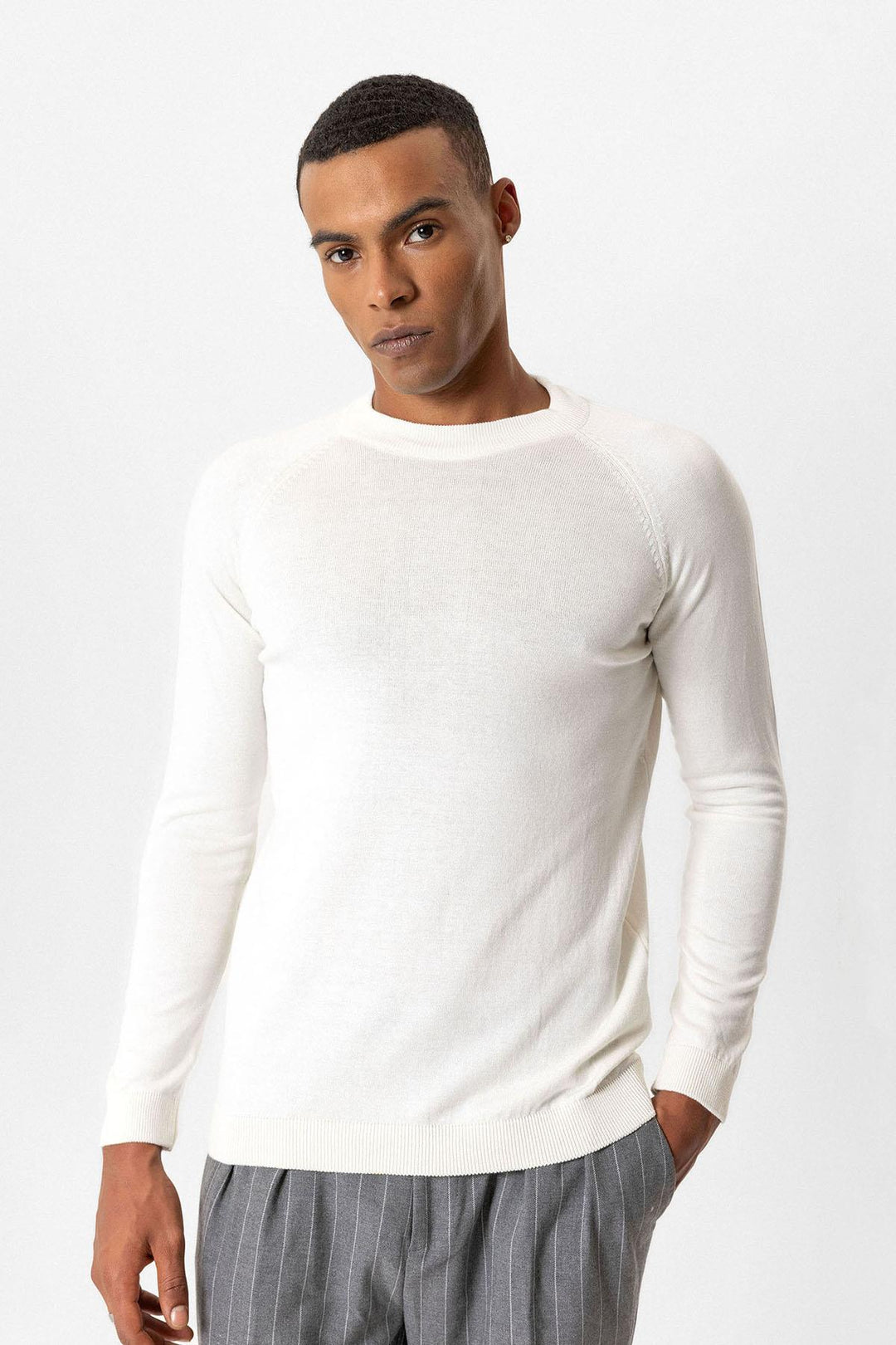 ANT Crew Neck Slim Fit Knitwear Sweater - Carmen