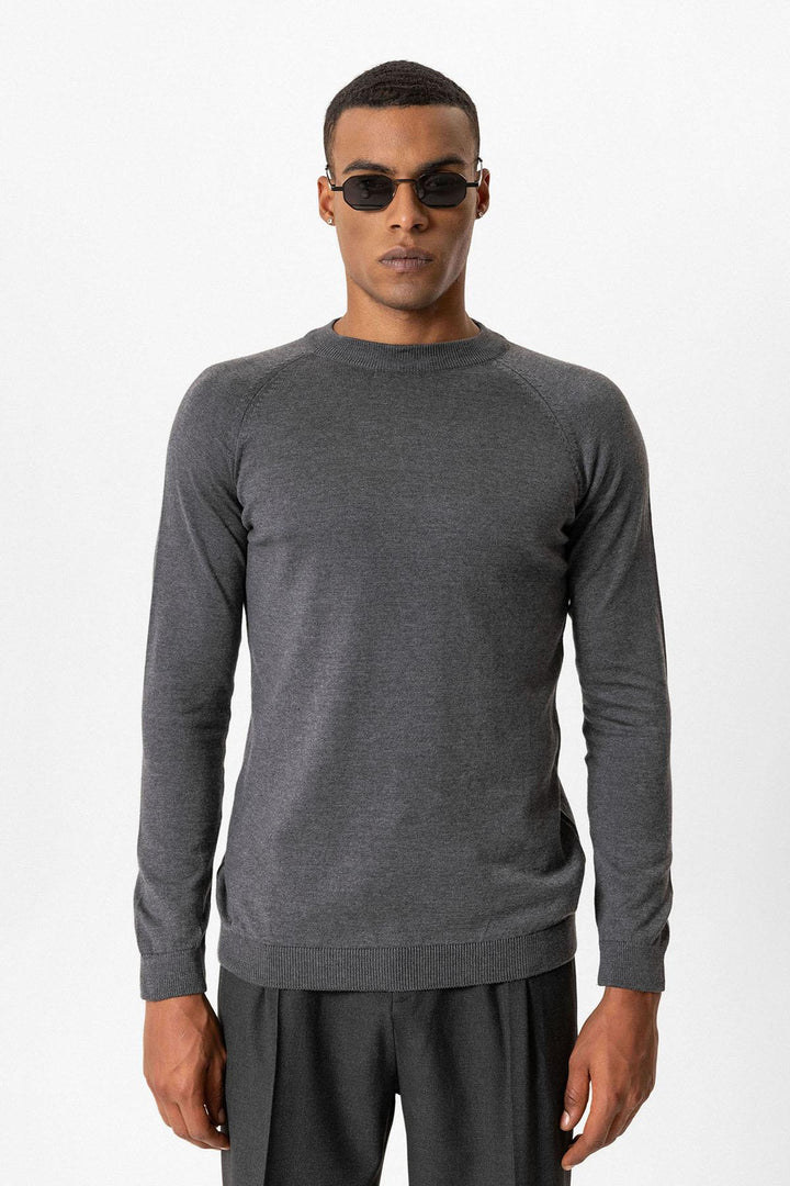 ANT Crew Neck Slim Fit Knitwear Sweater - Hicksville