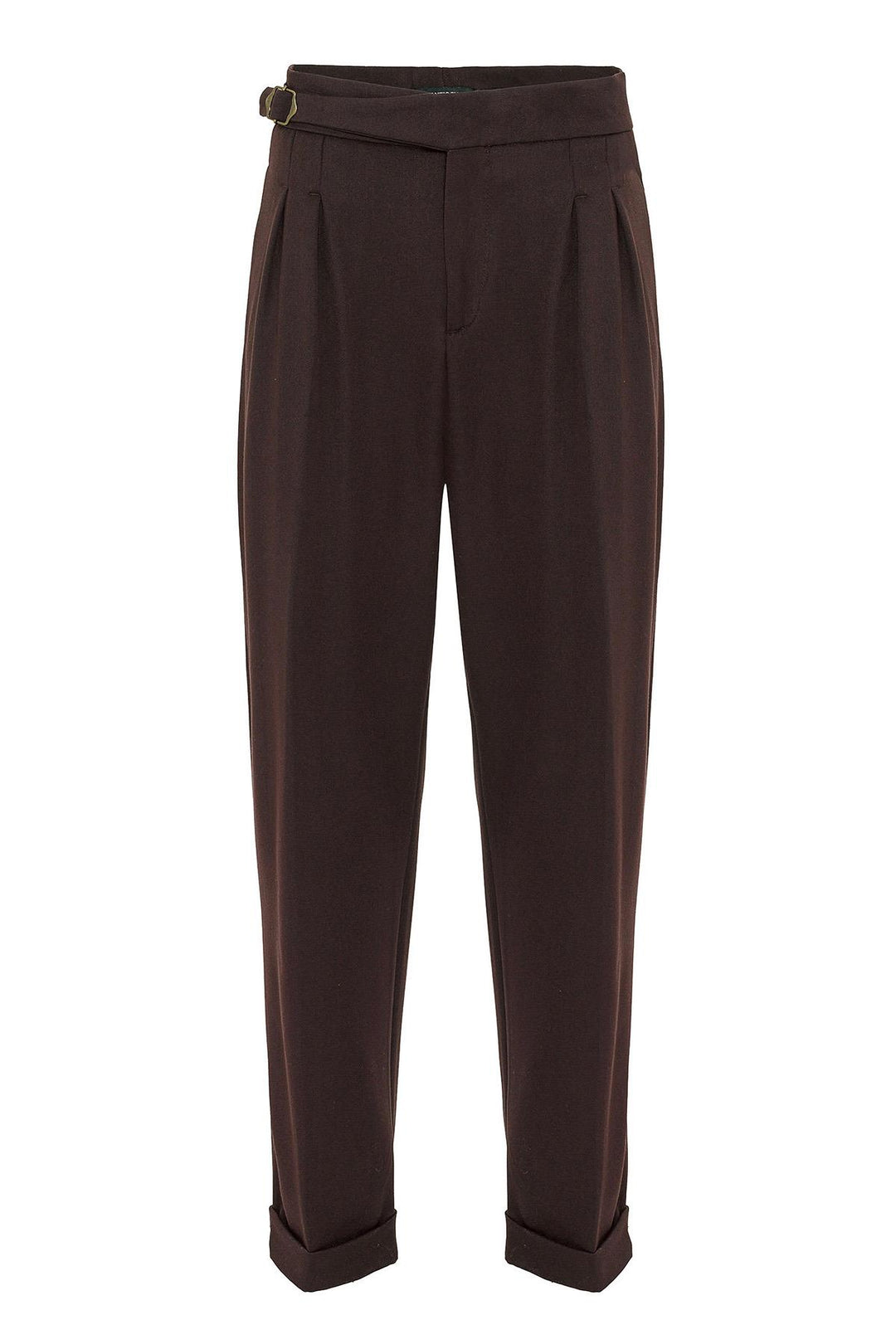 ANT Buckle Detailed Pleated High Waist Men's Trousers - Halton Hills