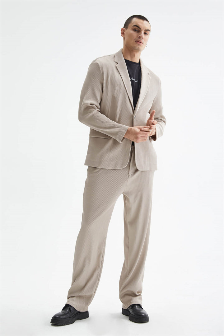 ANT Men's Ribbed Textured Oversize Suit - Falkirk