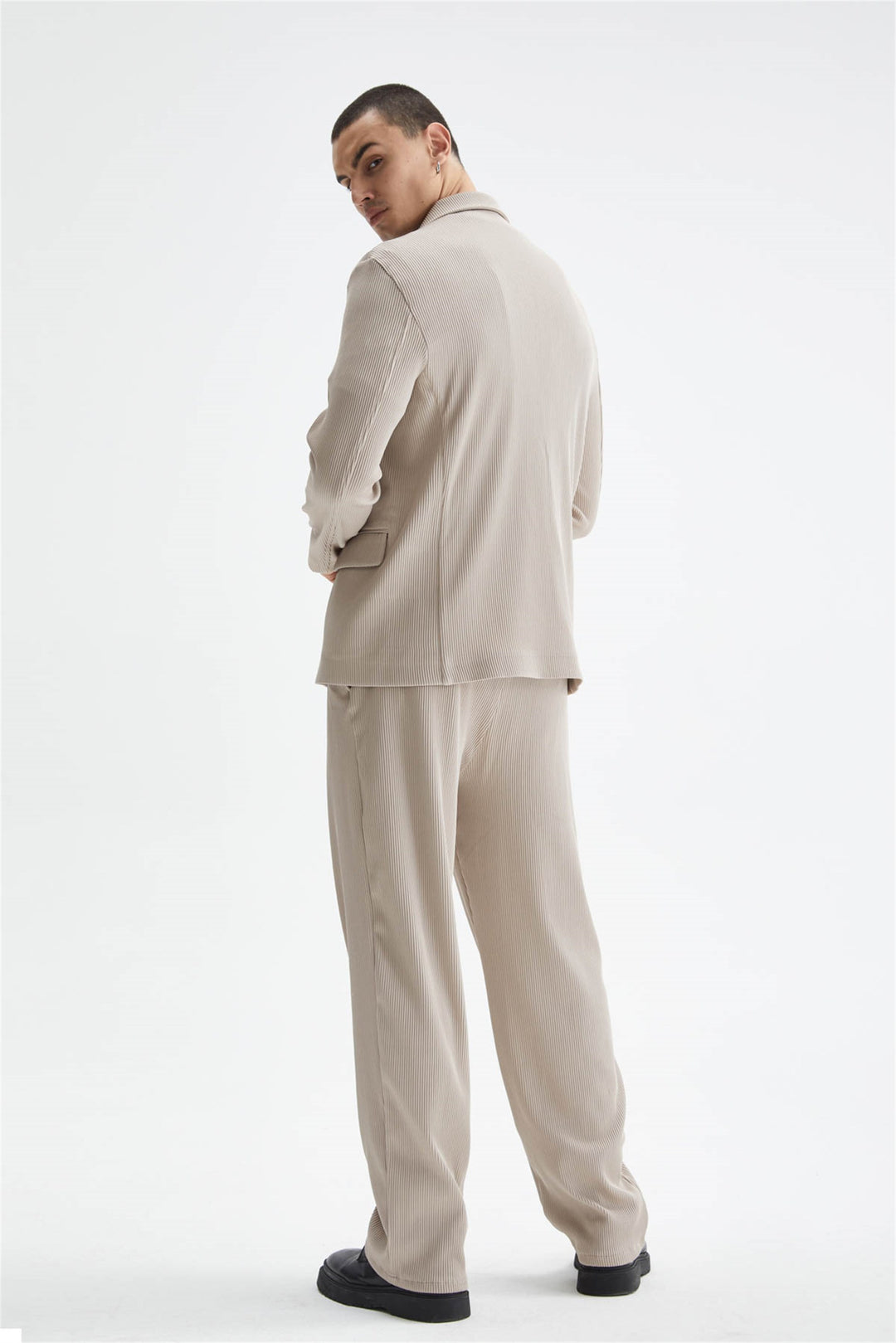 ANT Men's Ribbed Textured Oversize Suit - Falkirk