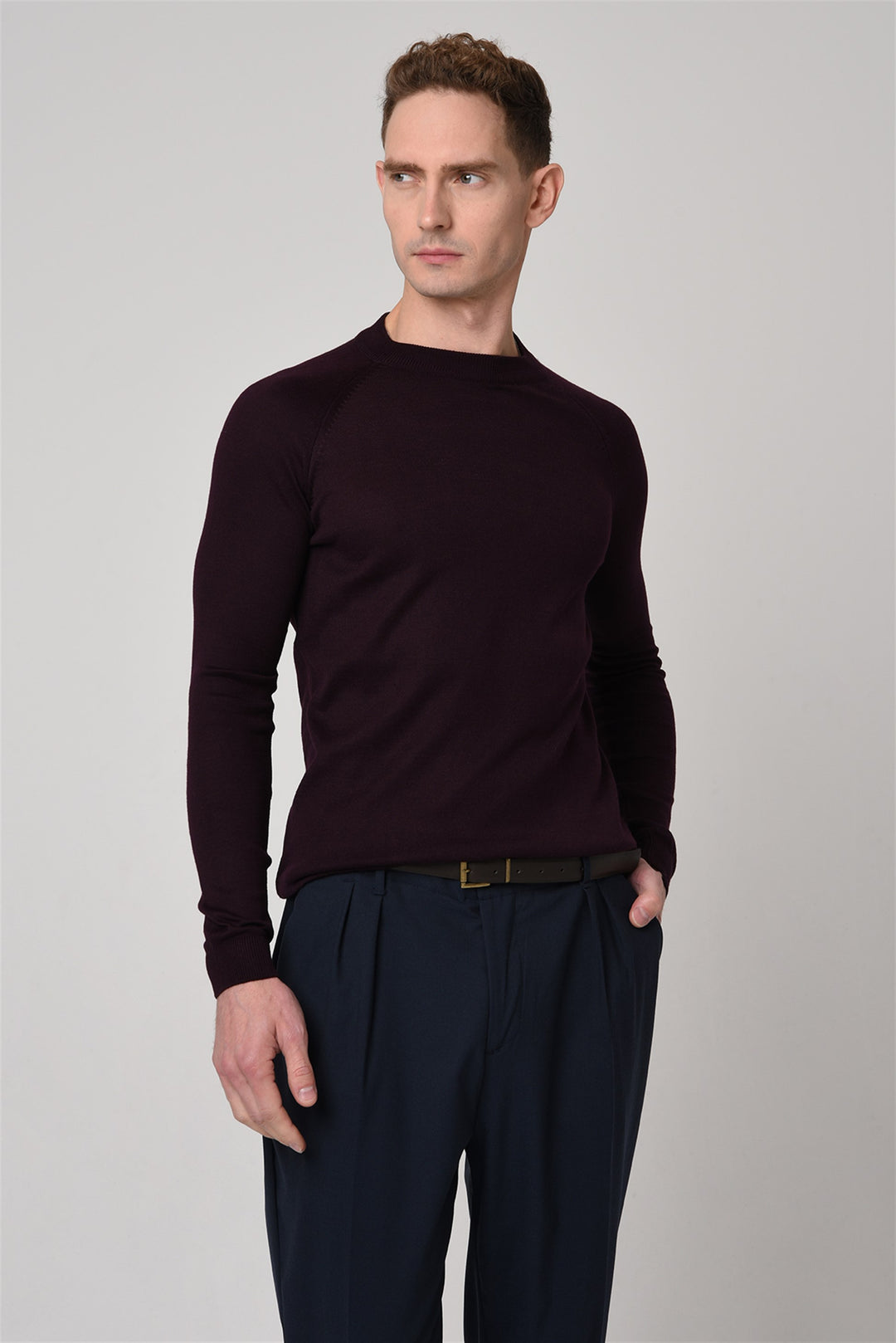 ANT Crew Neck Slim Fit Knitwear Sweater - Giurgiu