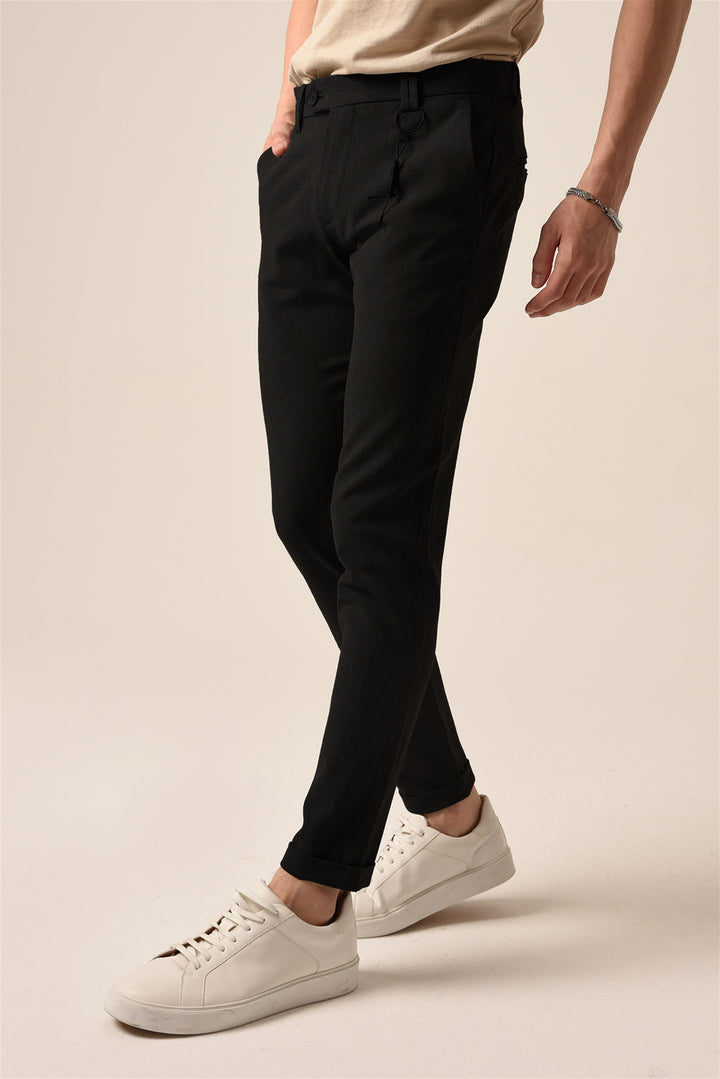 ANT Men's Slim Fit Accessory Trousers - Plano