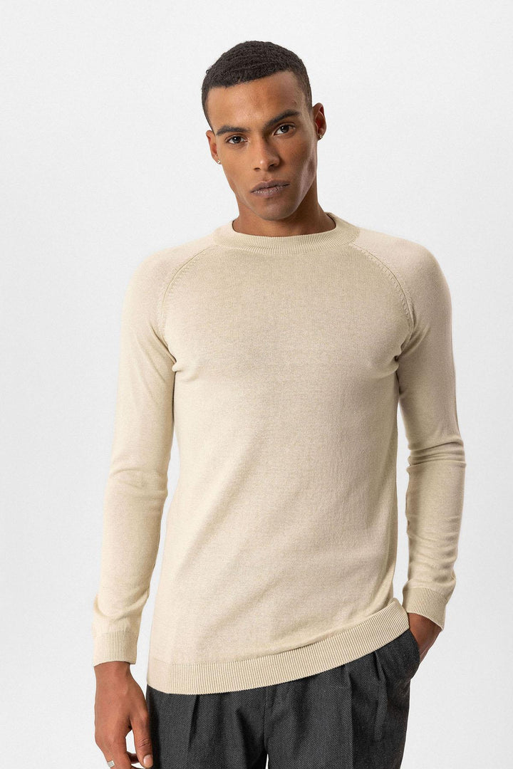 ANT Crew Neck Slim Fit Knitwear Sweater - Monopoli