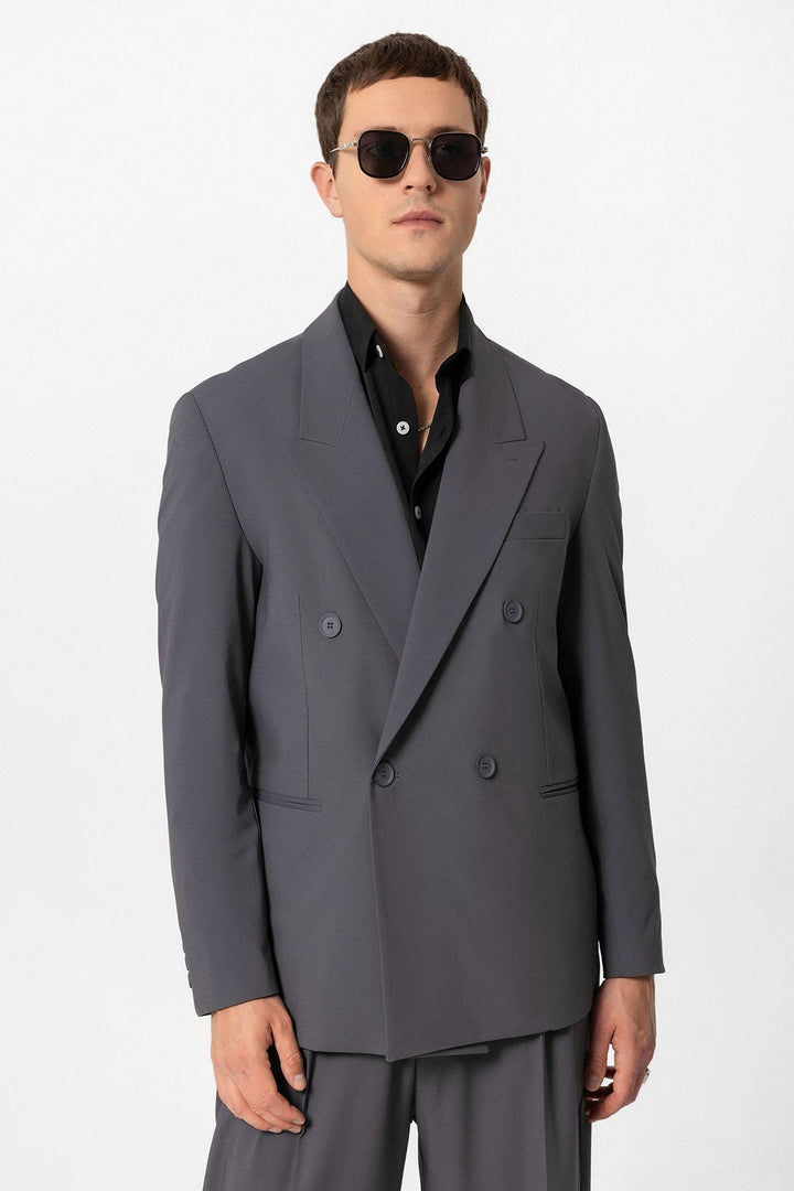 Ant Single Button Double Brighted Men Blazer Jacket - Bruchsal