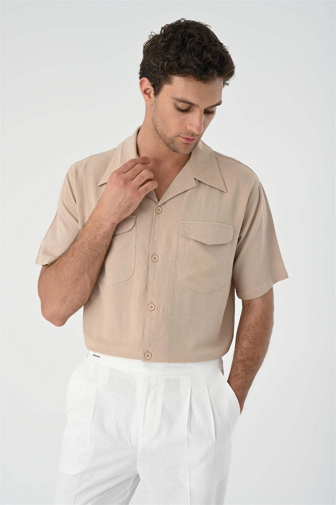 ANT Camp  Collar Pocket Detailed Men's Shirt - Voghera