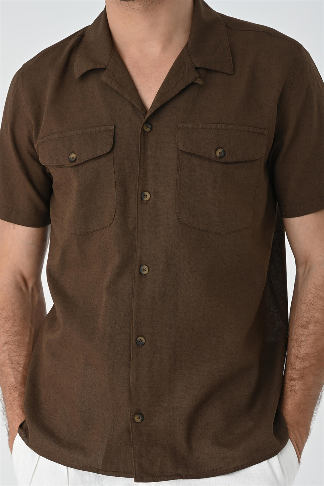 ANT Camp  Collar Pocket Detailed Men's Shirt - Winter Springs