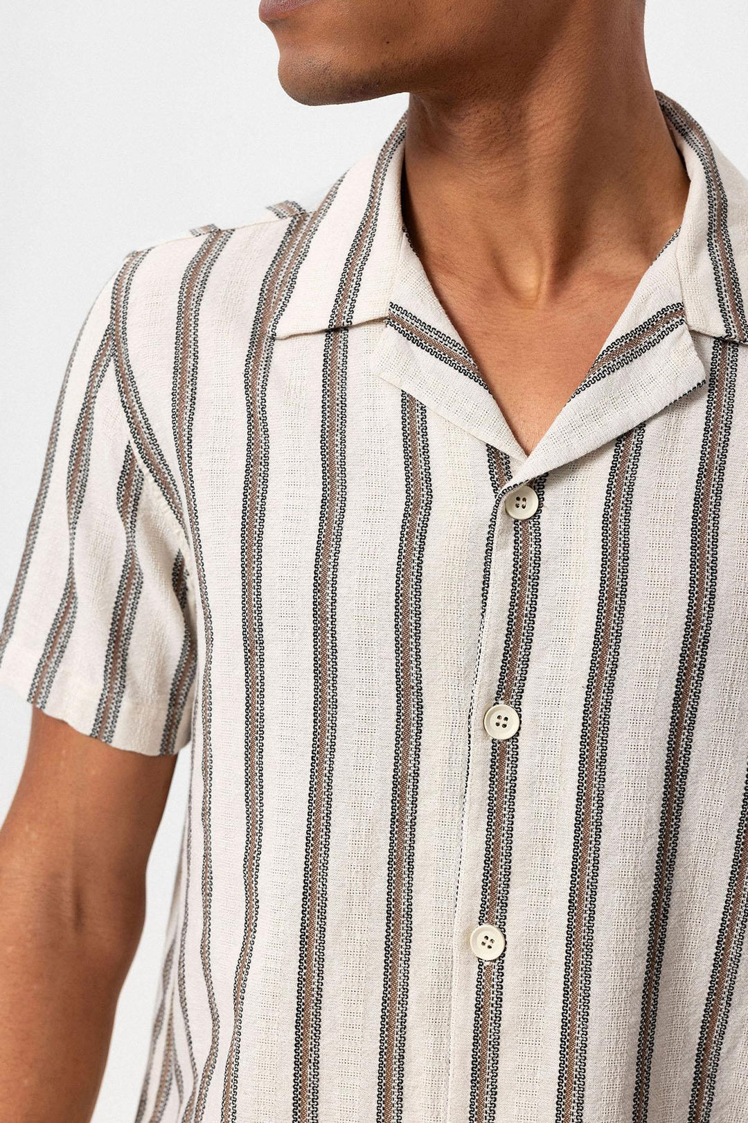 ANT Camp  Collar Striped Men's Shirt - Viseu