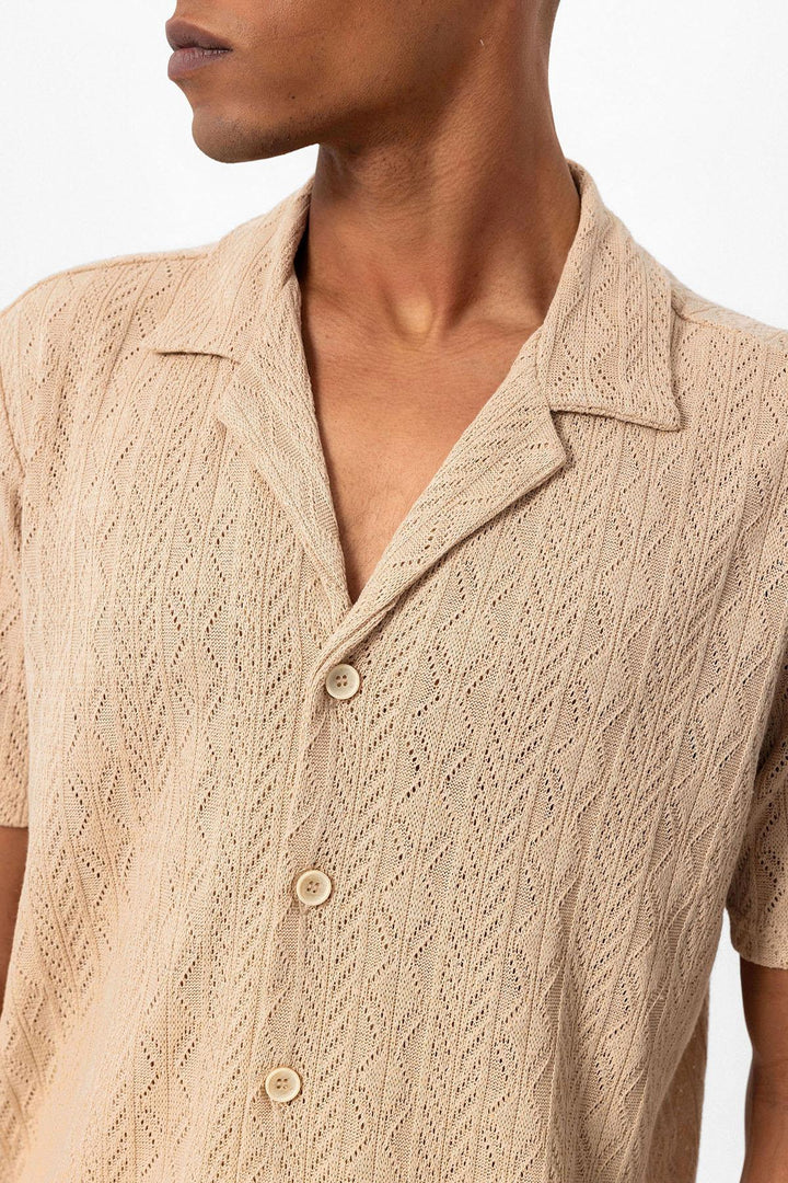 ANT Camp  Collar Knitted Patterned Men's Shirt - Lörrach