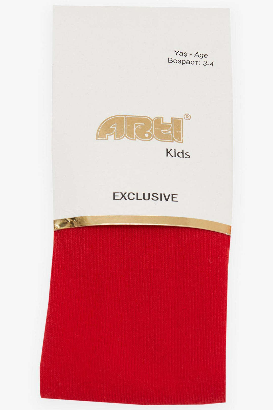 BRE Plus Girl Child Tights Basic 1-6 Years, Red - Leamington