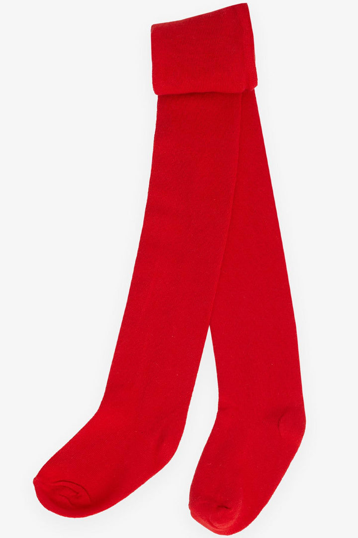 BRE Plus Girl Child Tights Basic 1-6 Years, Red - Leamington