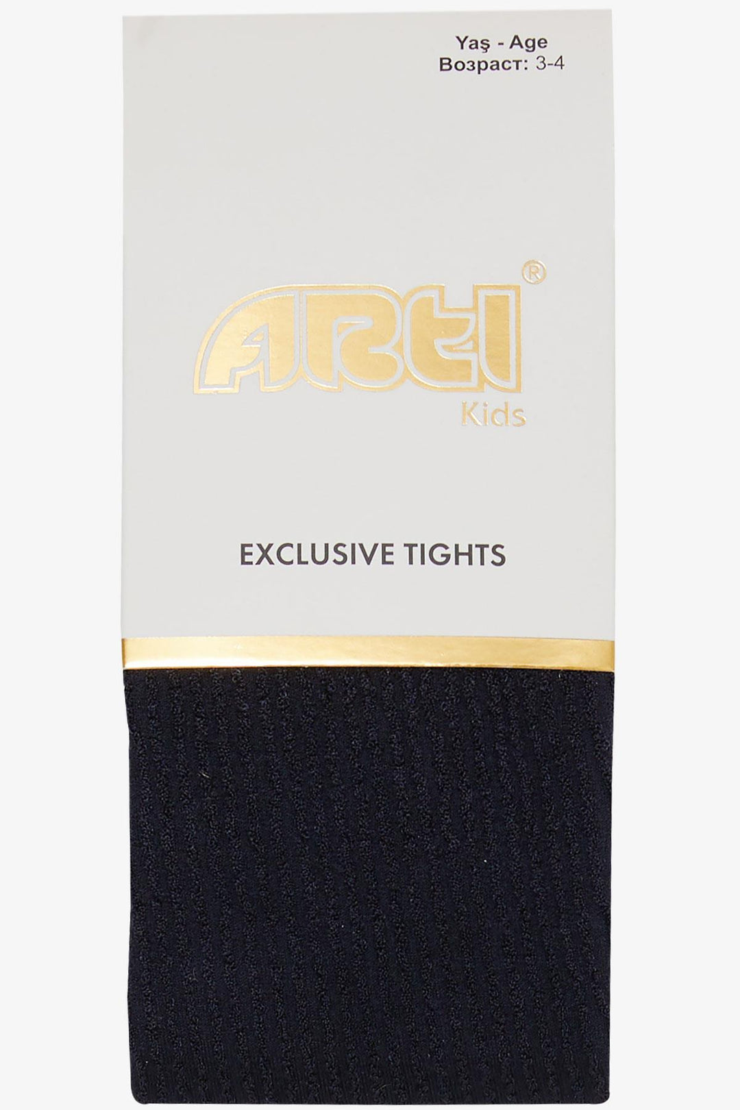 BRE Plus Girl Child Tights with Self-Patterned, 32 Years, Navy Blue - Concord