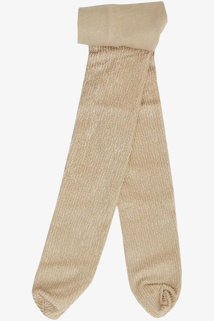 BRE Plus Girl Child Tights with Self-Patterned 32 Years, Beige - Fargo