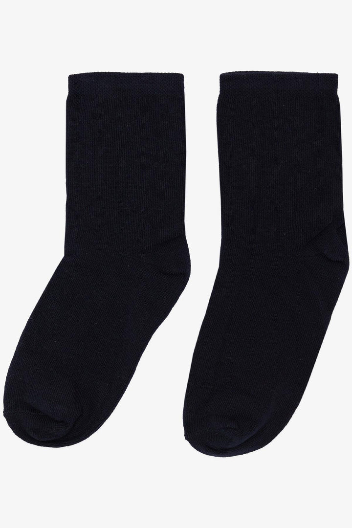 BRE Plus Girl Child Socks Basic 16 Years, Navy Blue - Boucherville