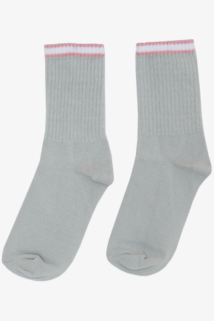 BRE Plus Girl Socks Striped 74 Years, Gray - Wyoming