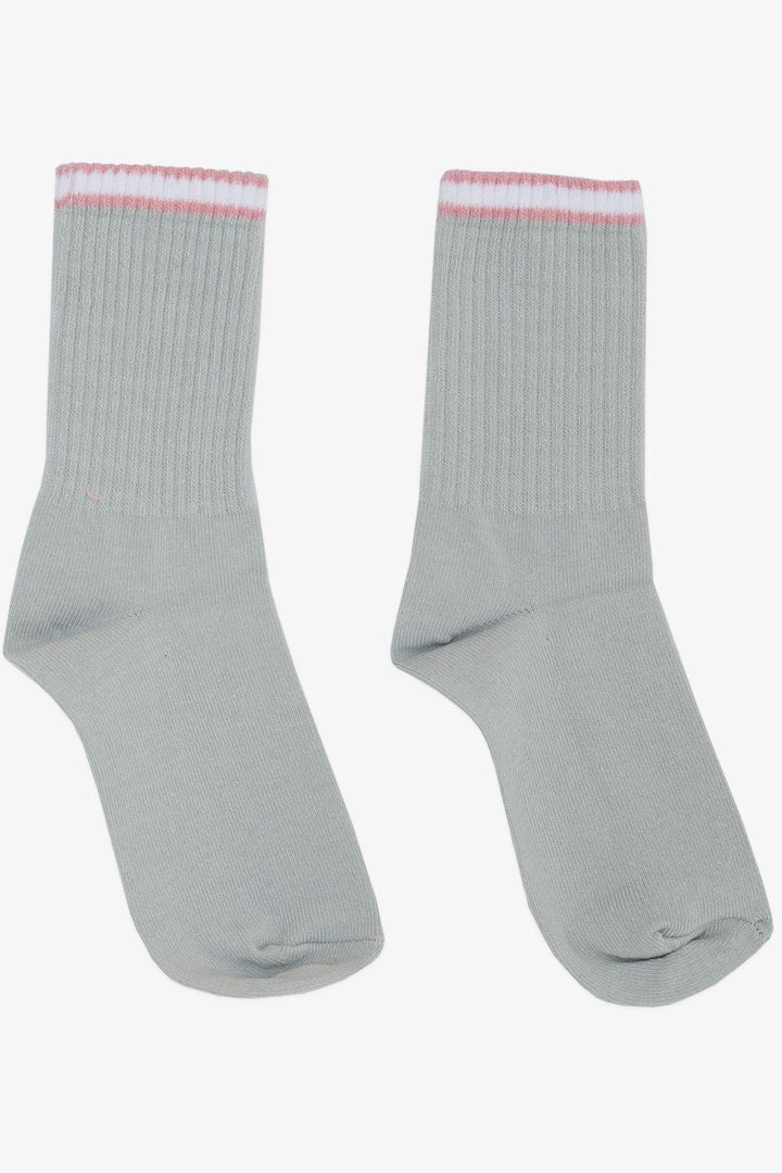 BRE Plus Girl Socks Striped 74 Years, Gray - Wyoming