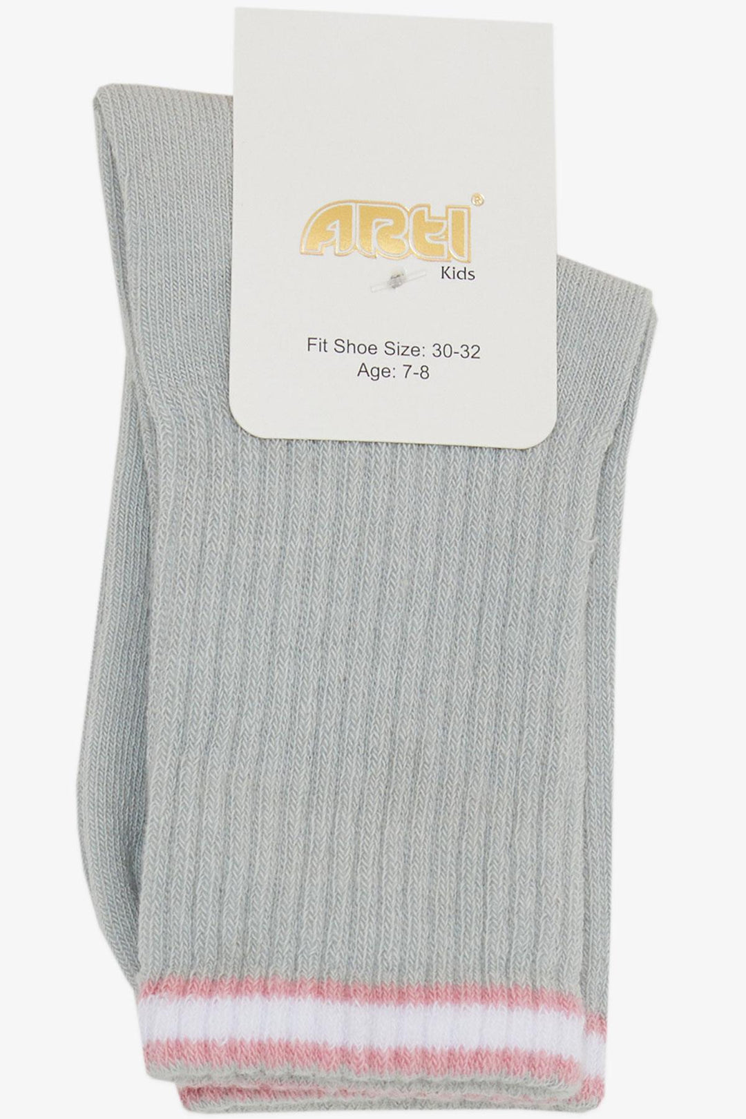 BRE Plus Girl Socks Striped 74 Years, Gray - Wyoming