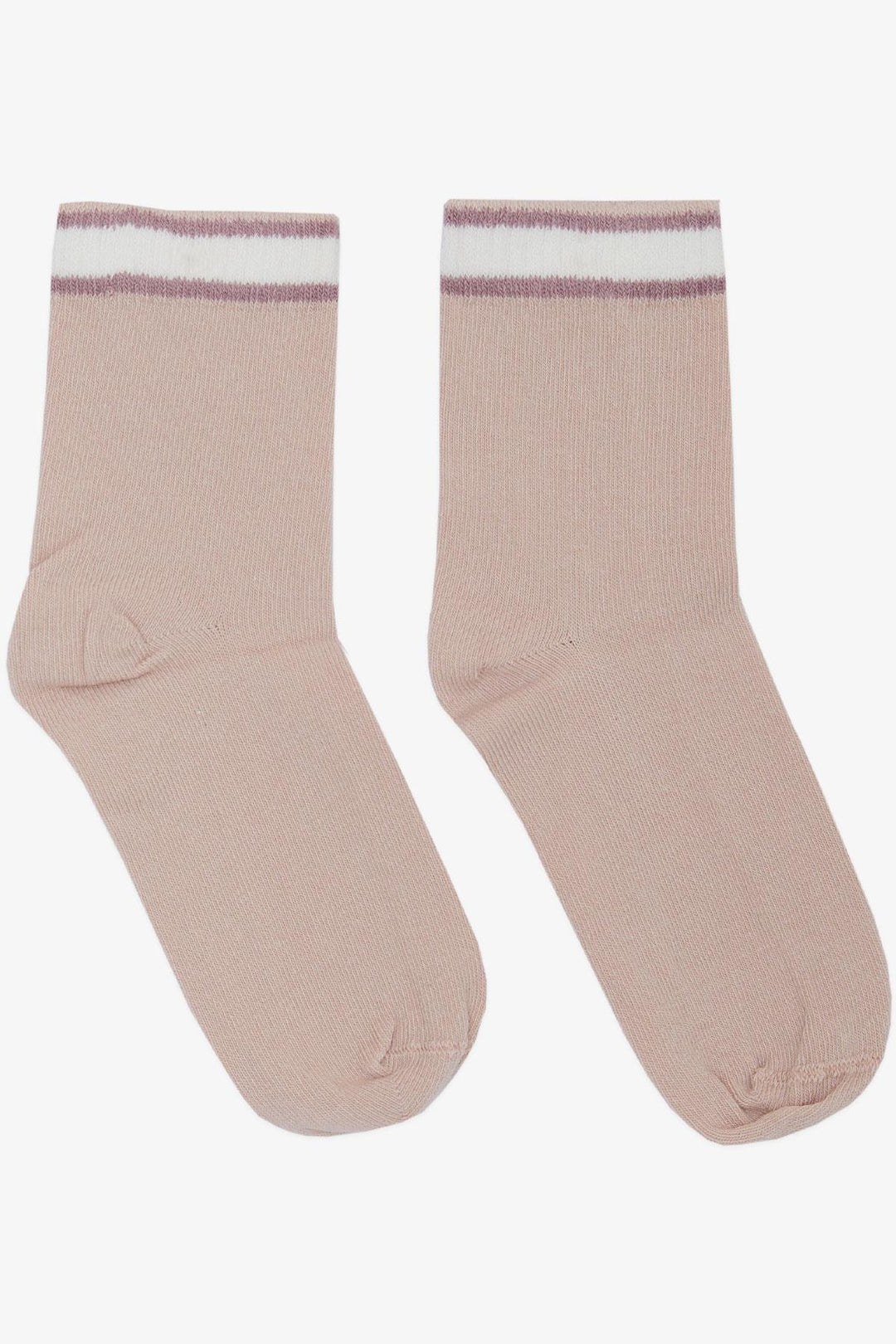 BRE Plus Girl Socks Striped 14 Years, Pink - Danbury