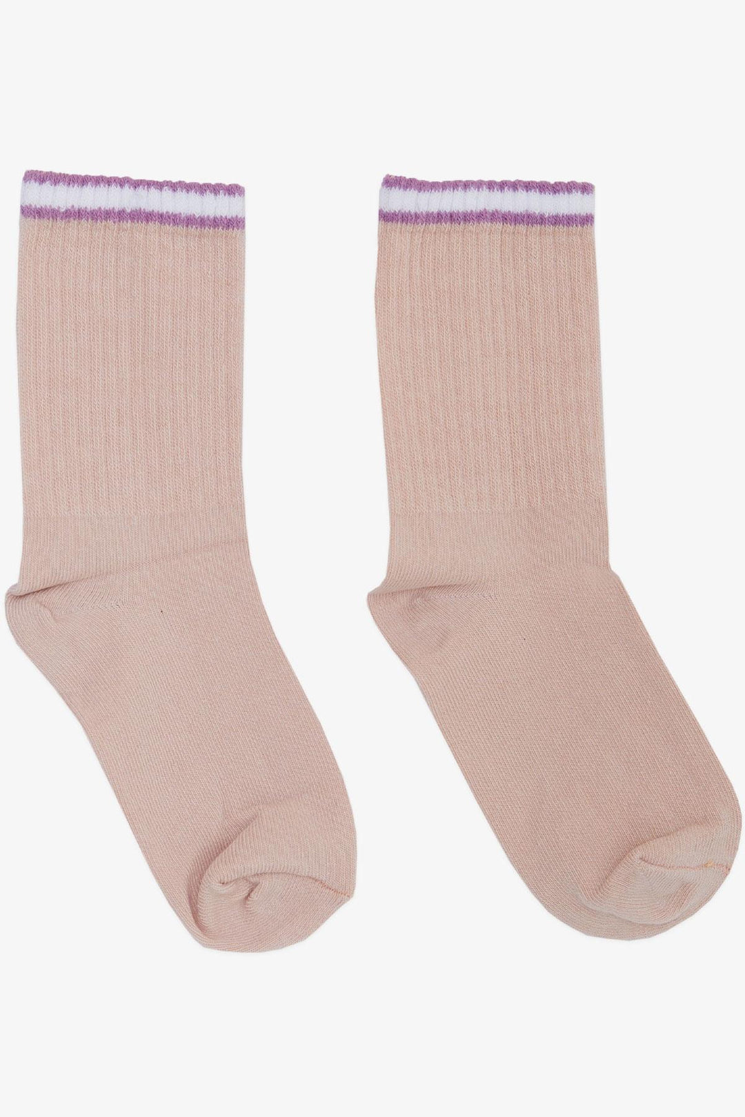 BRE Plus Girl Socks Striped 74 Years, Pink - Weymouth