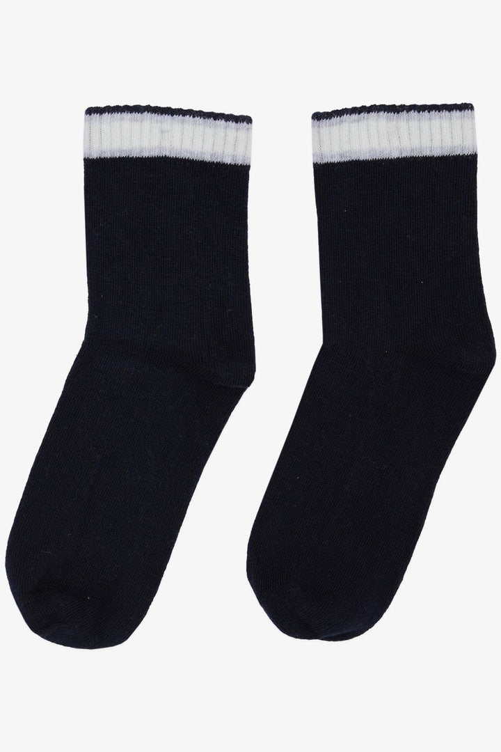 BRE Plus Girl Socks Striped 14 Years, Navy Blue - Rotterdam