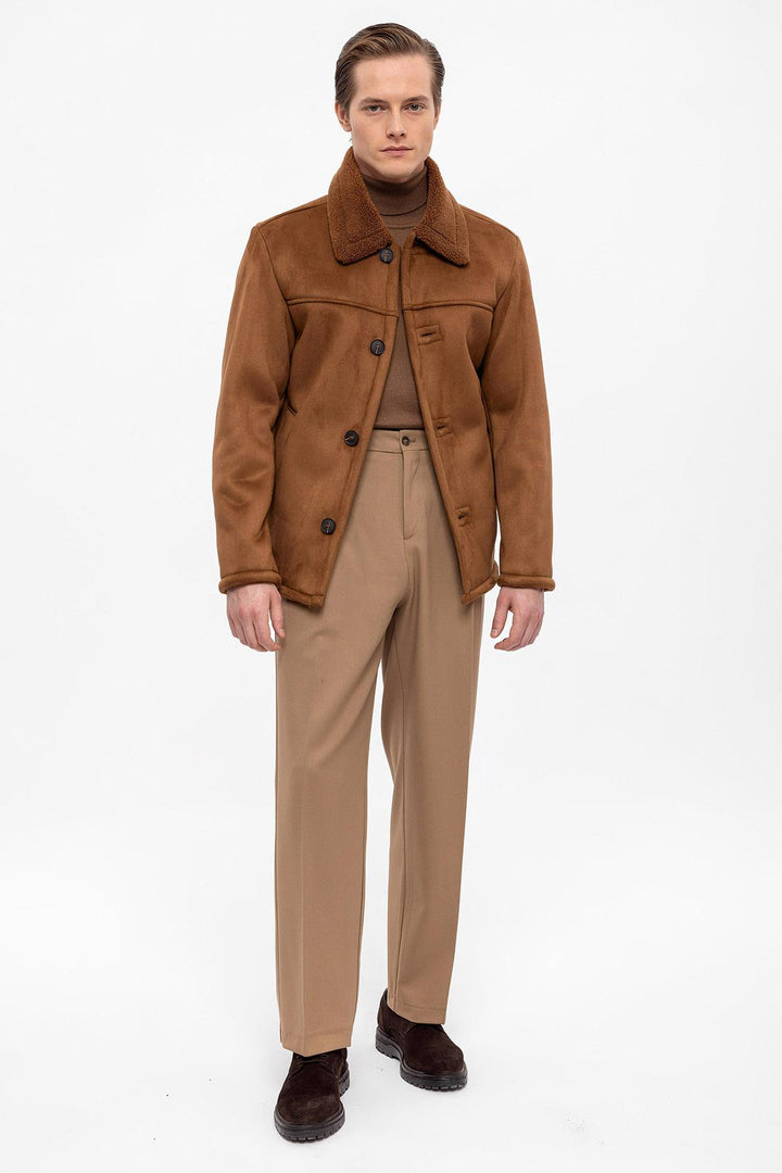 ANT Lining Detailed Suede Coat - Strasbourg