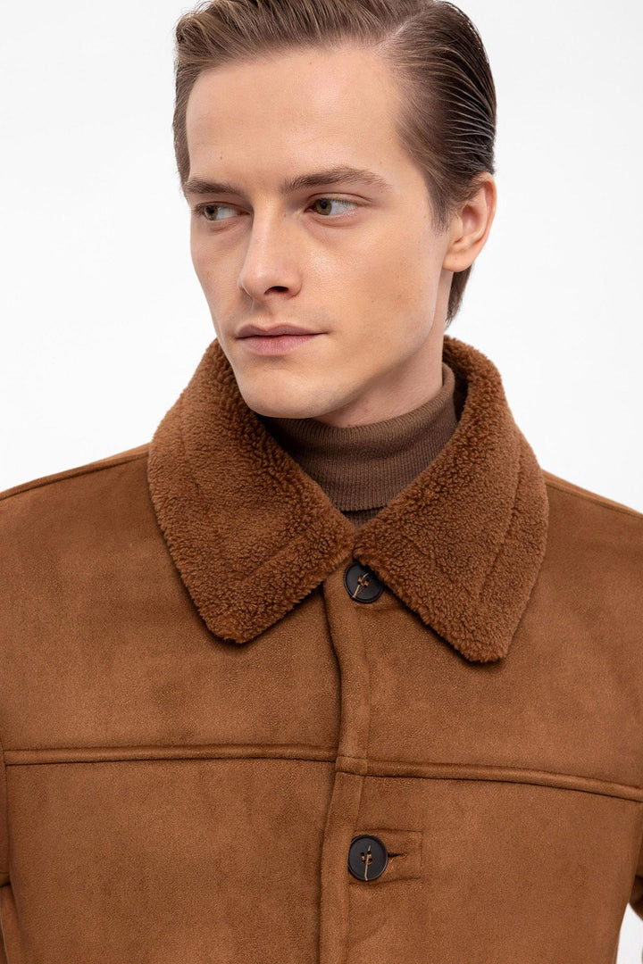 ANT Lining Detailed Suede Coat - Strasbourg