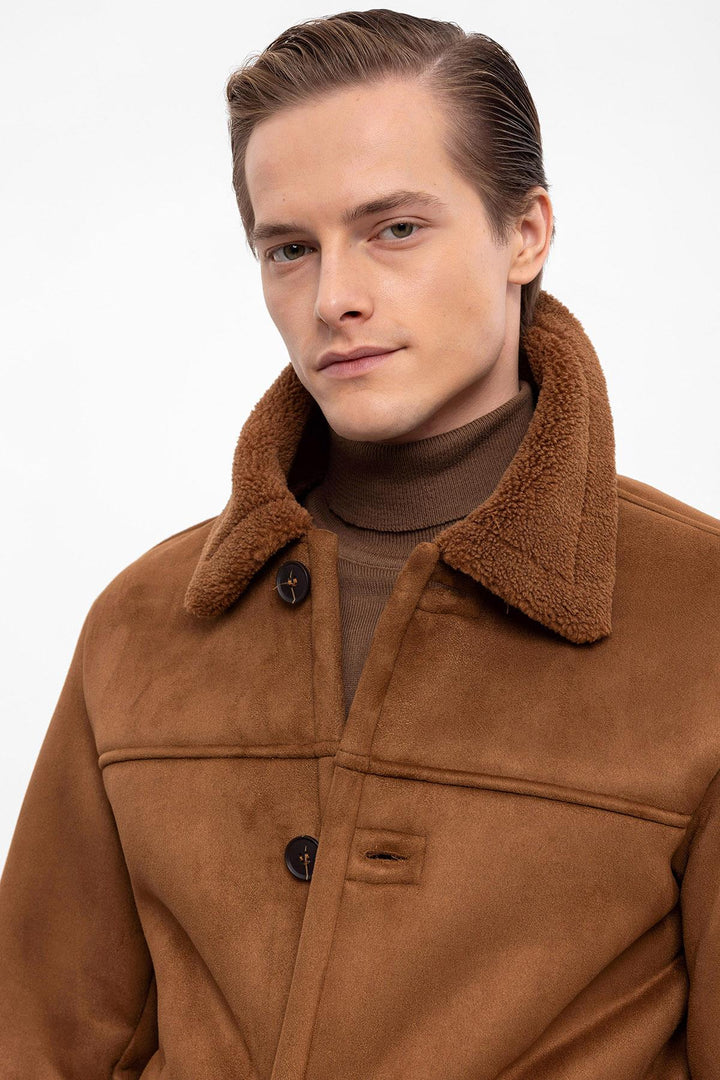 ANT Lining Detailed Suede Coat - Strasbourg