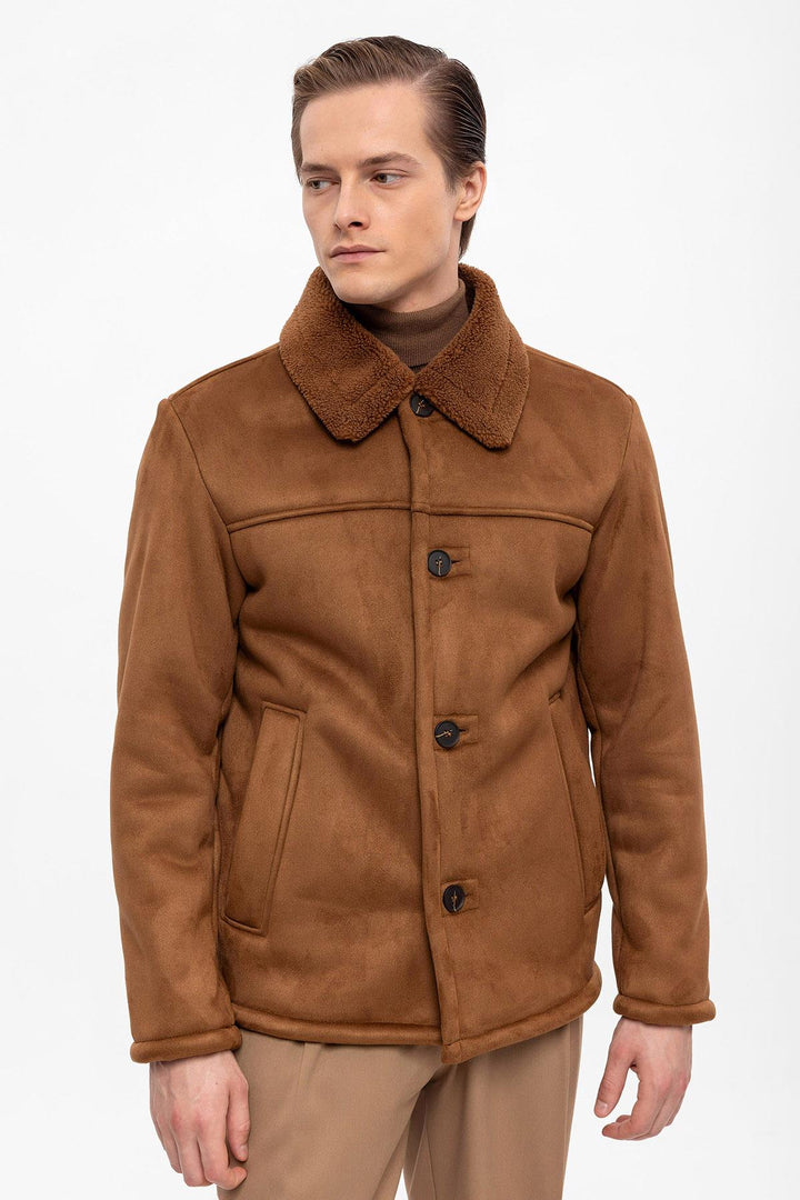 ANT Lining Detailed Suede Coat - Strasbourg