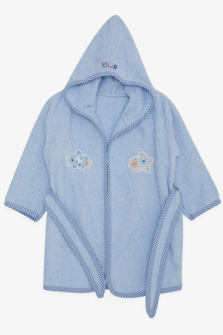 BRE Apple Boy Child Boy Bathrobe Sea Star Printed 1-4 Years, Blue - Épinay-sur-Seine