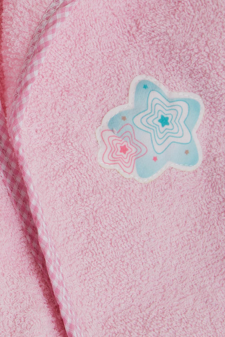 BRE Apple Child Girl Child Bathrobe with Starfish Print, 1-4 Years, Pink - Alcalá de Guadaira