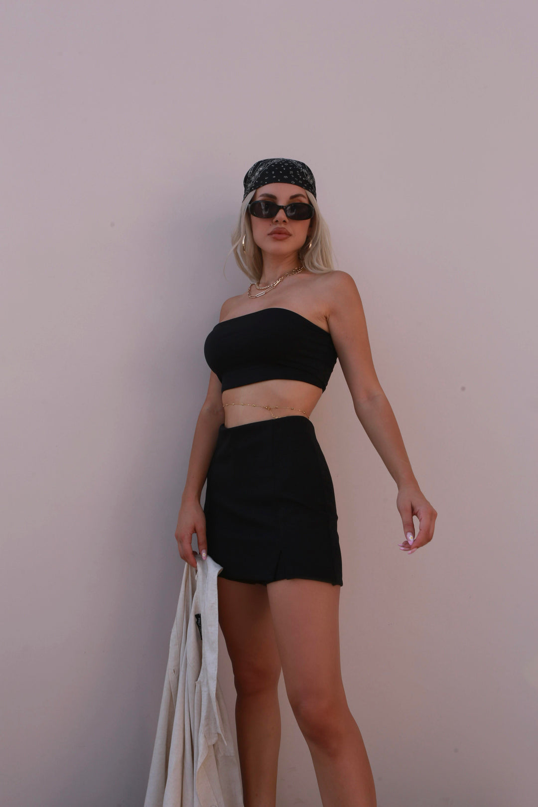 HLLY Women Bentle Crop Black - بليزانت هيل