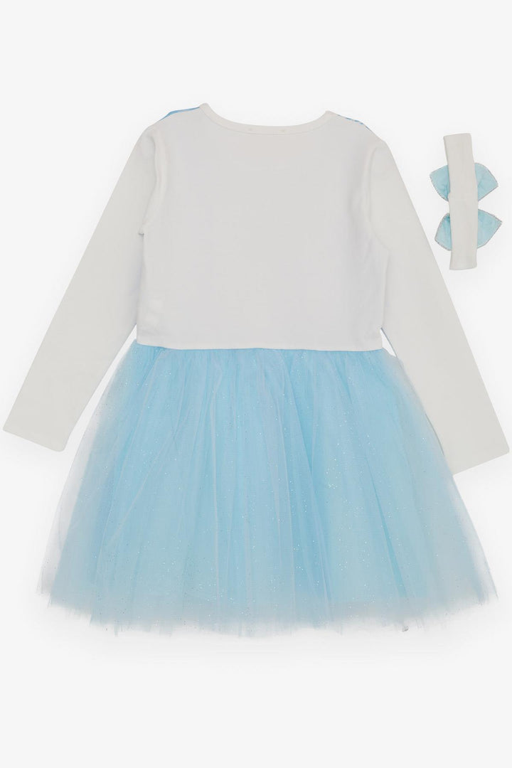 BRE Babely Girl Child Long Sleeve Dress Snow Queen Elsa 50 Years, Blue - Mixquiahuala de Juarez