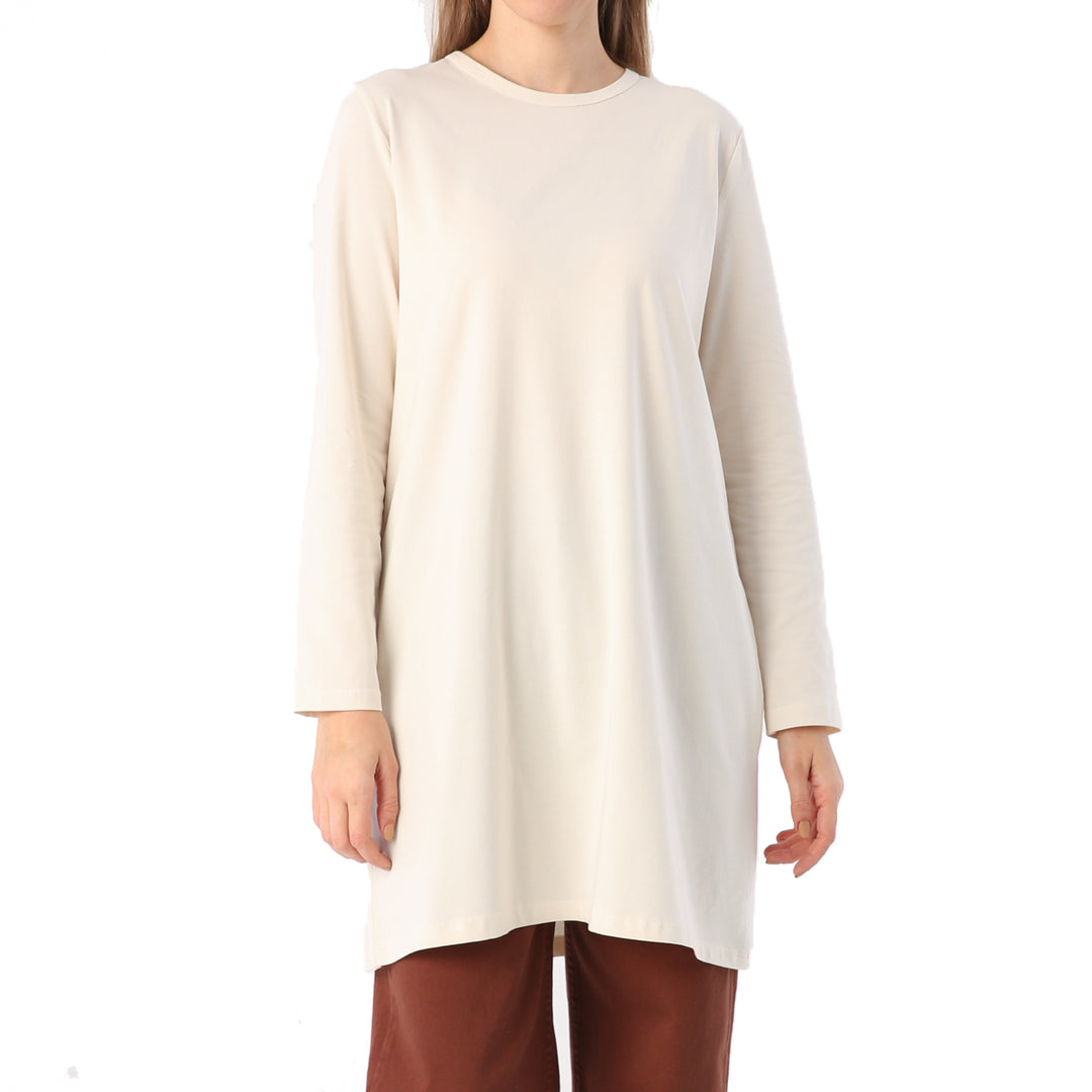 TLD Women Allday Ecru Supreme Sweat Tunic - Tours