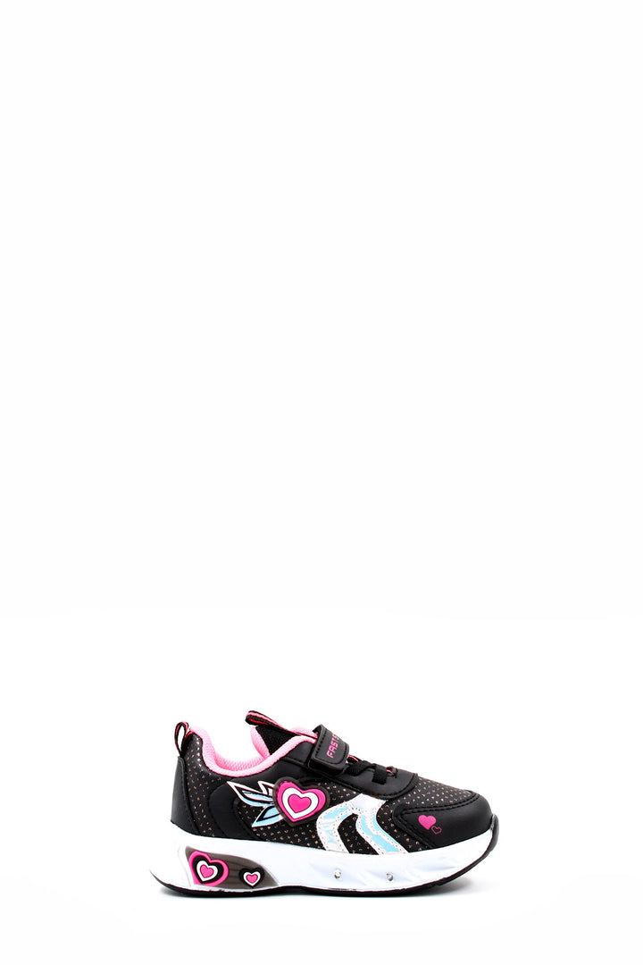 FST Baby Sneaker Shoes 461BA204 Black Fuchsia - Abilene