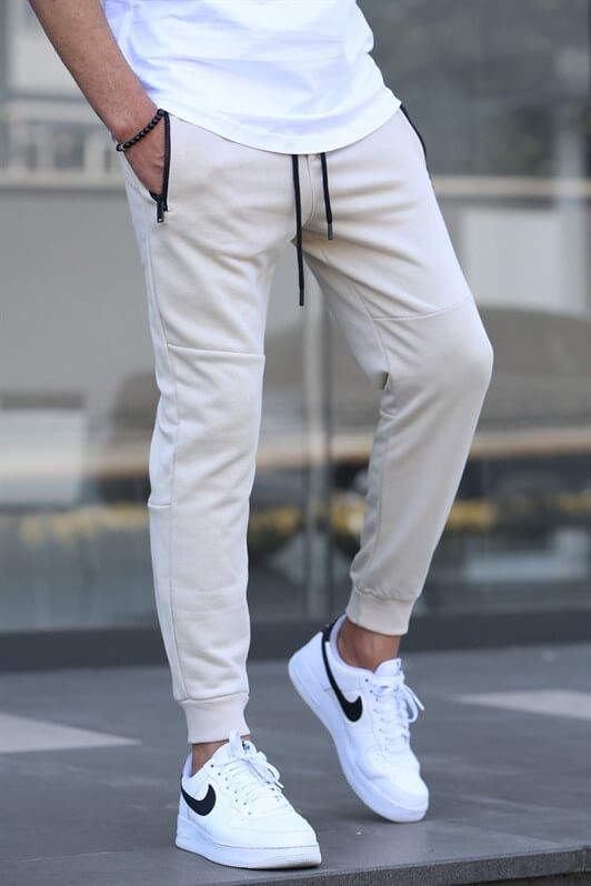 MDX Beige Basic Men's Sweatpants - Elkhart