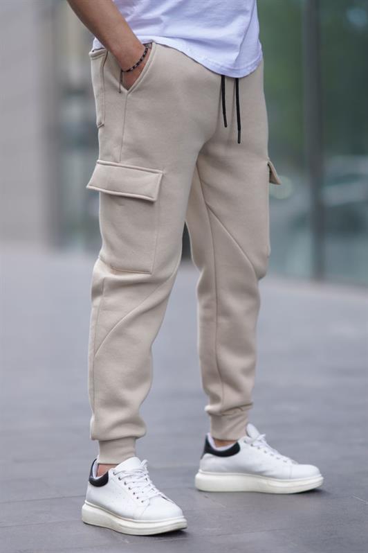 MDX Beige Cargo Pocket Men's Sweatpants 6526 - Balingen