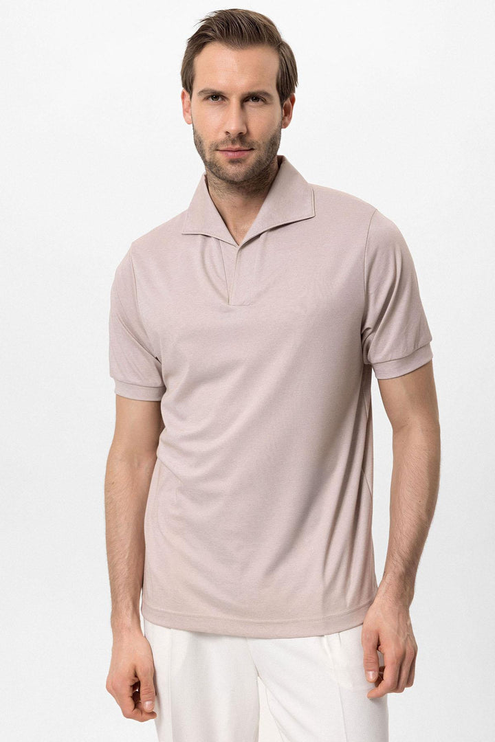 ANT Regular Fit Open Neck Men's T-Shirt - Stonecrest