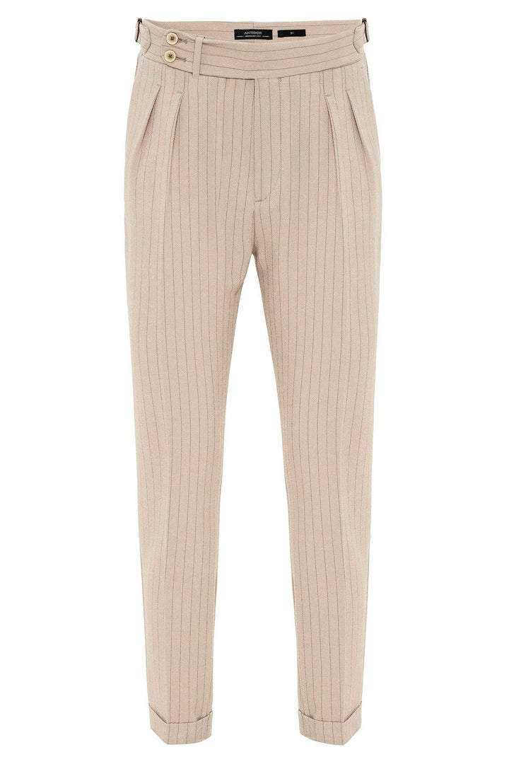 ANT High Waist Striped Men's Pants - Carmen