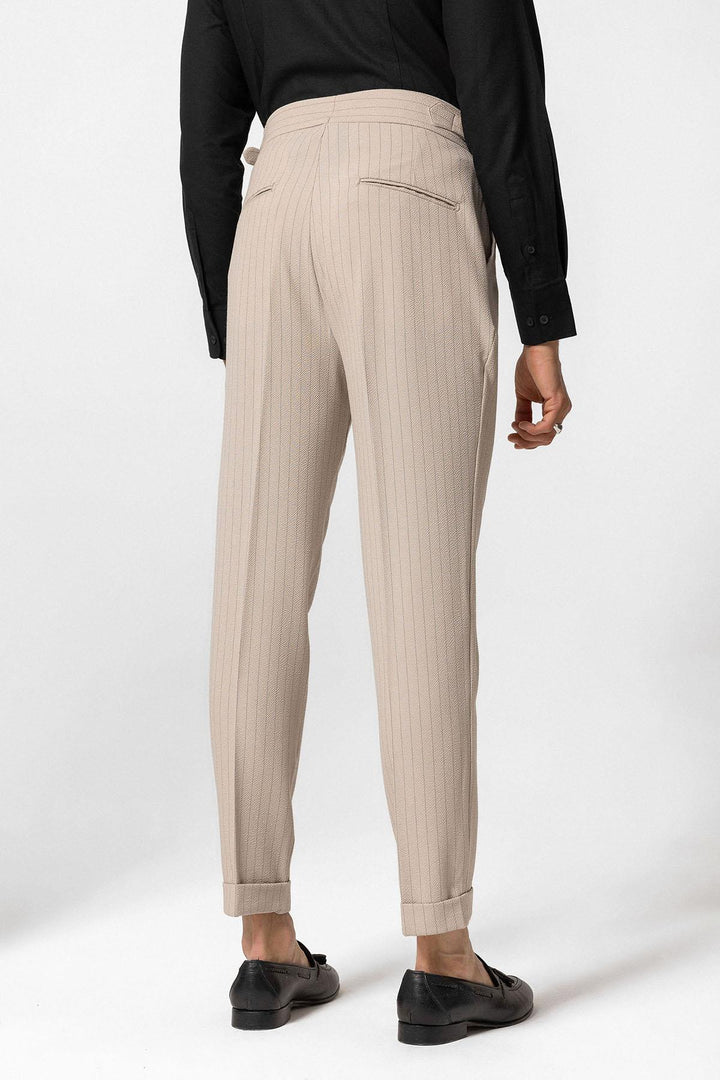 ANT High Waist Striped Men's Pants - Carmen