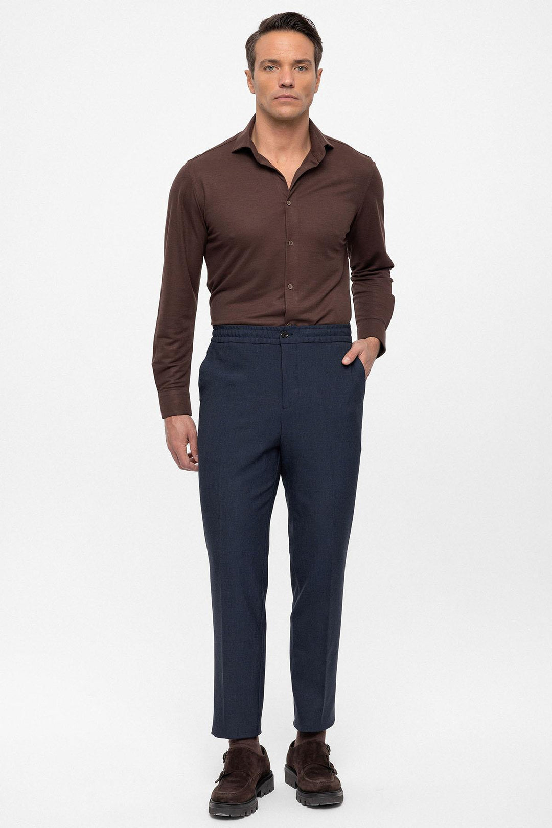 ANT Regular Fit Men's Trousers with Elastic Waist - Menifee