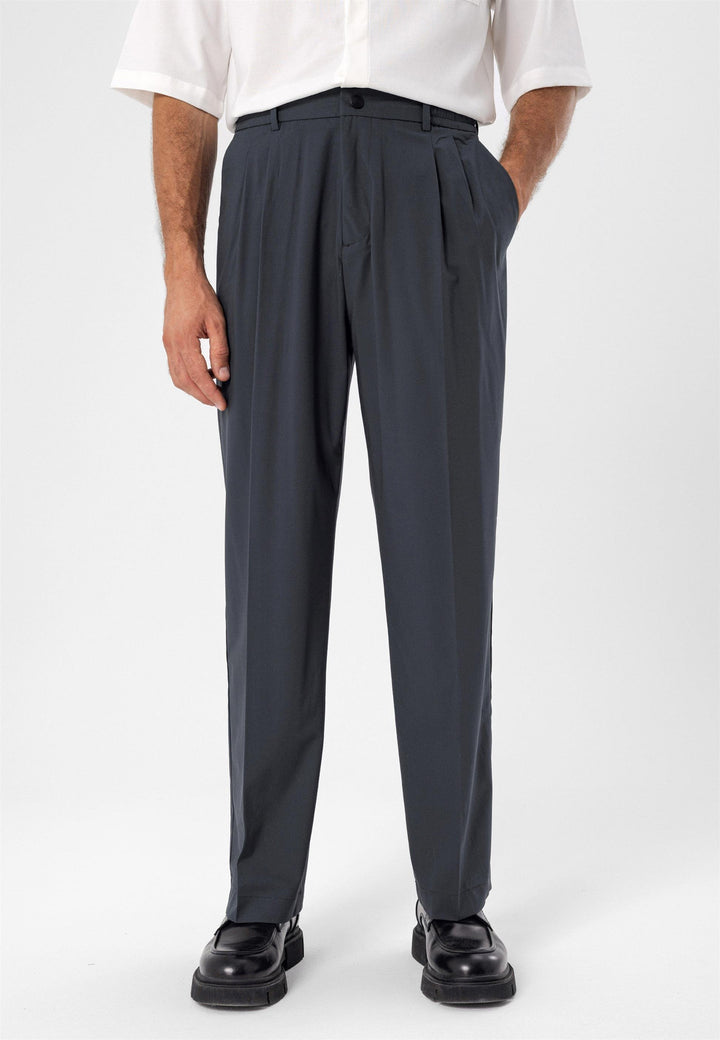 ANT Elastic Waist High Waist Pleated Men's Trousers - Girona