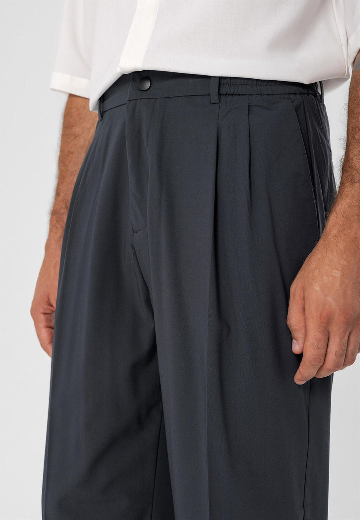 ANT Elastic Waist High Waist Pleated Men's Trousers - Girona