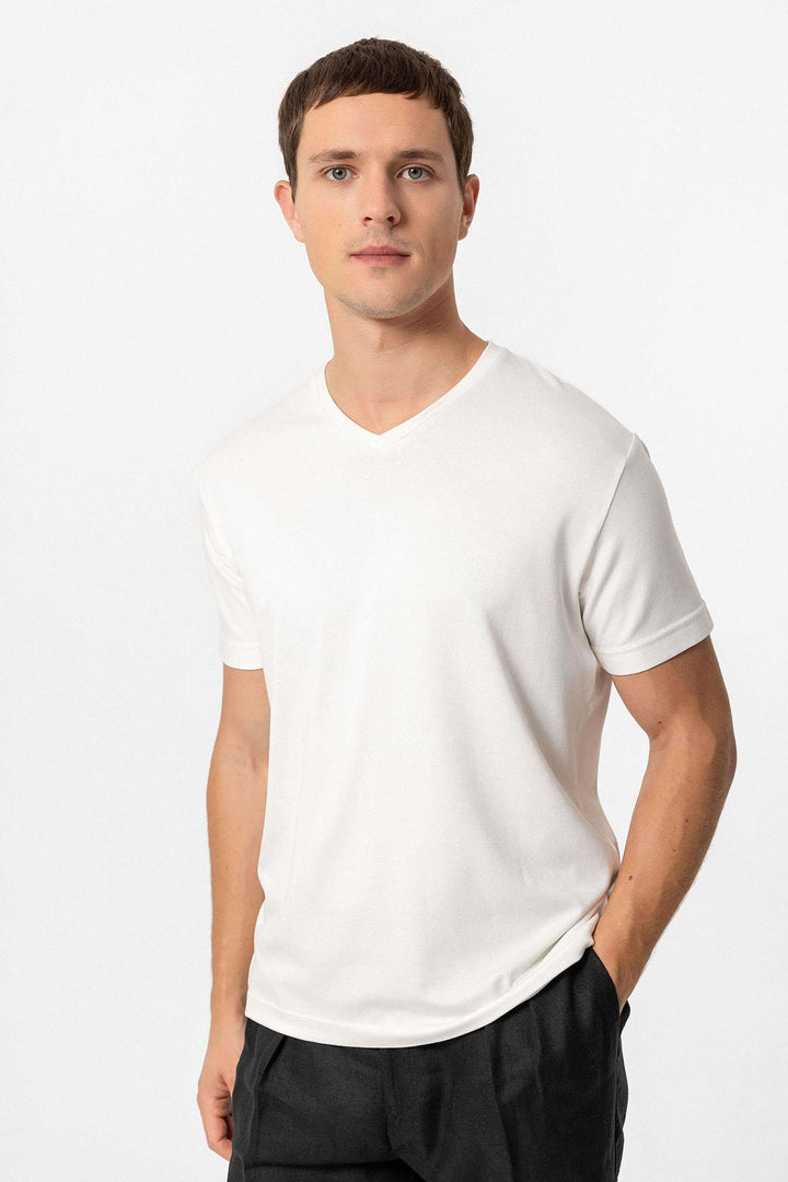 ANT Basic V-Neck Men's T-Shirt - Mount Vernon