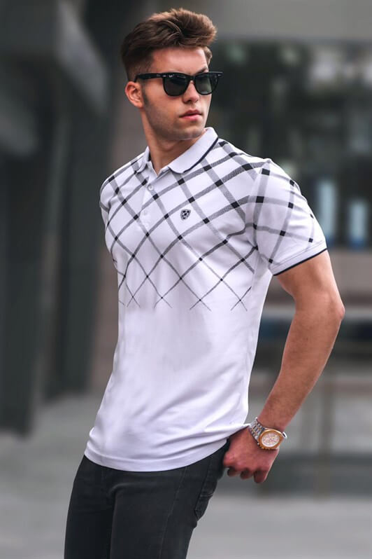 MDX White Buttoed Polo Neck Fot Fort 5867 - Wolverhampton